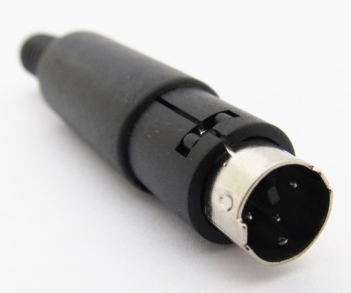 50pcs Mini DIN Plug Jack Connector with Black ABS Plastic Handle 3pin to 8pin - Picture 5 of 15