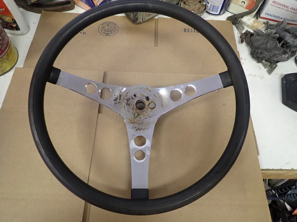 Volante Hot Rod vintage AMERICAN GRAFFITI John Milner 1932 Ford cupé 14" Foto 2 de 4