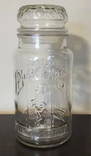 Planters Peanuts 75th Anniversary Canister Jar with Patterned Mr. Peanut Lid