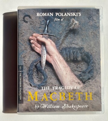 The Tragedy of Macbeth Criterion Blu-Ray, like-new, Roman Polanski