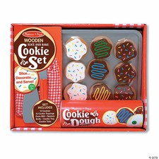 New Slice And Bake Cookie Set Wood Play Food