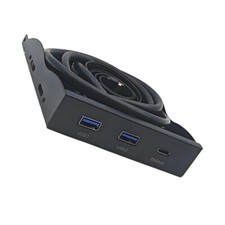 19Pin to Two USB 3.2 and USB Type C Front Panel for Data Transfer