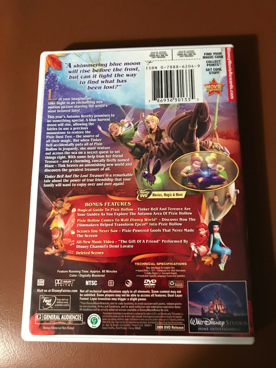 TINKERBELL AND THE LOST TREASURE: DVD | eBay