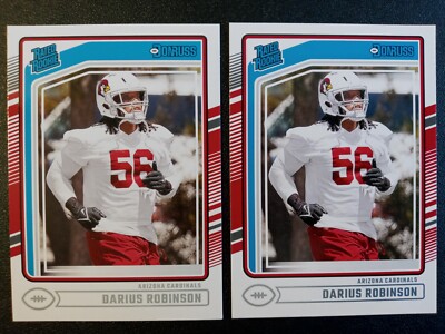 (2) 2024 Panini Donruss Darius Robinson RCs # 381 '' Arizona Cardinals ''