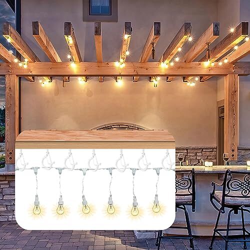 20 Pack Ceiling Eye Hooks Screw Hooks for Hanging Plants Outdoor String Lights - Picture 2 of 7