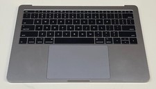 Apple MacBook Pro A1708 2017 Genuine Palmrest w/ Keyboard Touchpad Gray Grade B