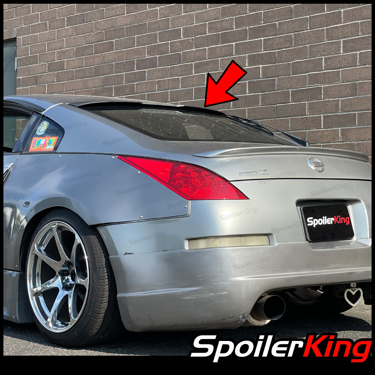 SpoilerKing Rear Window Roof Spoiler (Fits: Nissan 350z 2003-2009