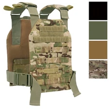 Rothco Plate Carrier Vest MOLLE Low Profile Tactical Adjustable Lightweight Vest