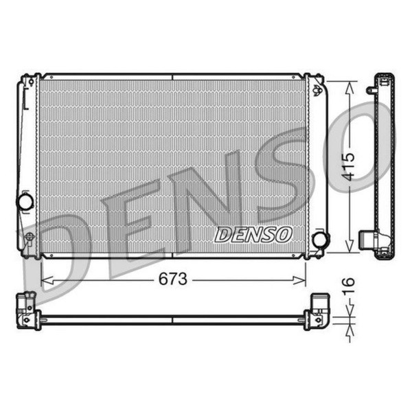 Denso WasserküHler MotorküHler Alu FüR Toyota RAV 4 III _A3_ 2.0 4WD ZSA4_-image