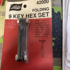Lisle Tools 9 Pc. Folding Hex Key Set Part 42000
