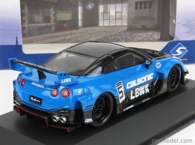 1 43 SOLIDO Nissan Gt-Rr (R35) Lb Works Coupe Calsonic 2016 Blue