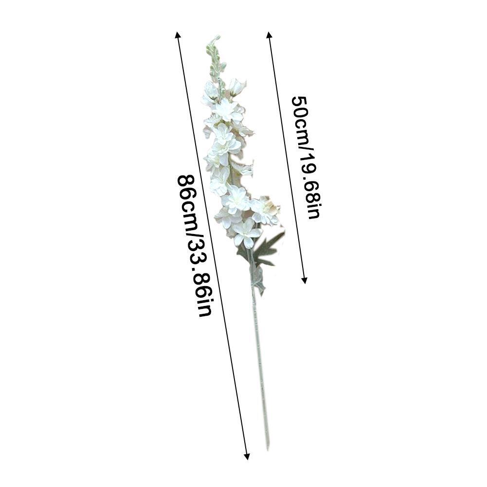 Delphinium Flower Branch, Artificial Delphinium Flower, Single Fake