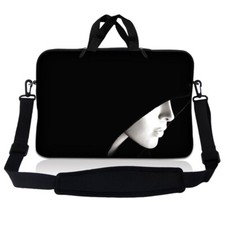 10 Inch Tablet Laptop Sleeve Bag Carry Case iPad Pouch w/ Shoulder Strap Face
