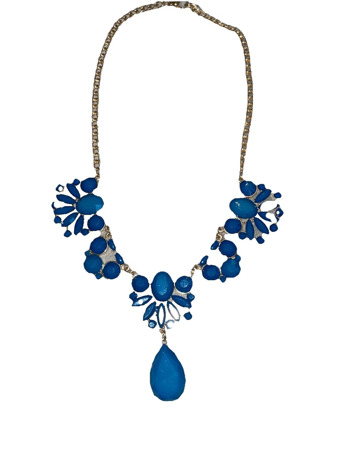 Gargantilla y colgantes de moda enchapados en oro amarillo Lucite