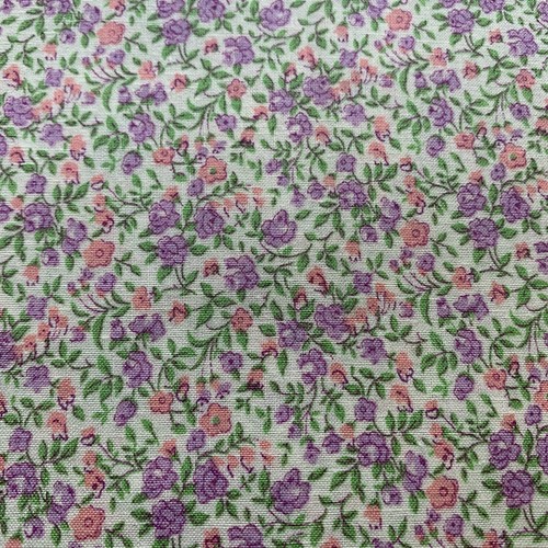 Vtg Floral Fabric " Matters Of The Heart" By Kaye England For SSI Lavender BTHY - Picture 3 of 12