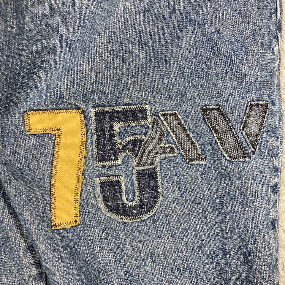 Jeans Avirex YOUTH 20 (29x32) Azul Recto Suelto Y2K Hip Hop Patinador Urbano De Colección Foto 3 de 4