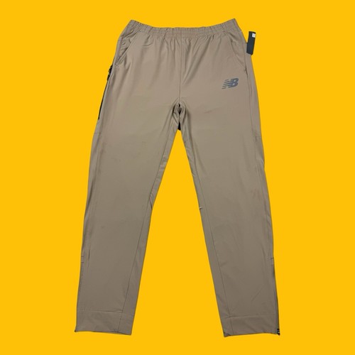 New Balance Mens Size XL All Motion Mesh Lined Joggers Running Beige Pants - Picture 2 of 22