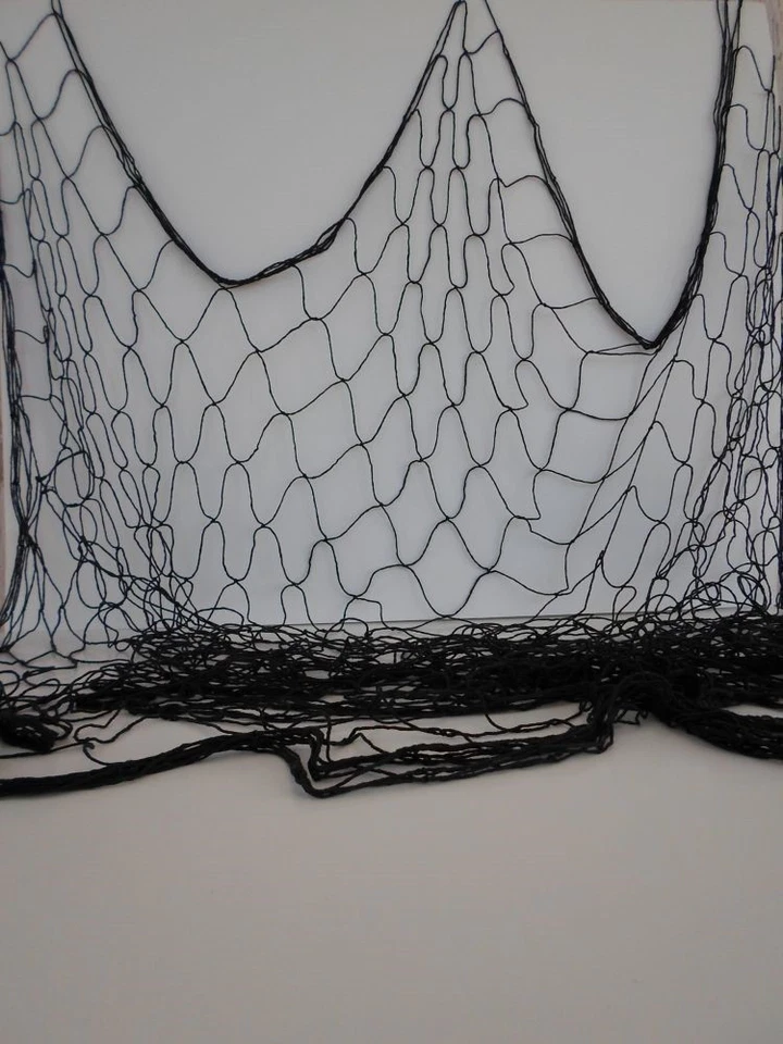 Red de Pesca Negra Decorativa 4'x12' ~ Red de Pesca ~ Decoración Náutica Luau Fiesta Foto 3 de 4