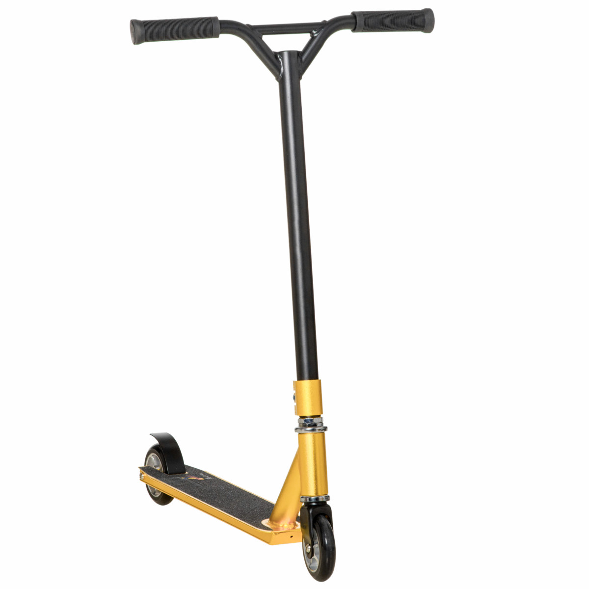 HOMCOM Trick Kick Stunt Scooter - Gold Tone - Size 14 - Image 2