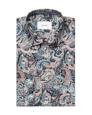 NWT ETON DRESS SHIRT cotton paisley luxury Sweden 43 17 contemporary