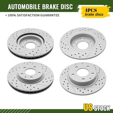 Front And Rear Drilled Brake Disc Rotors Set for Mazda CX-30 2020 2021