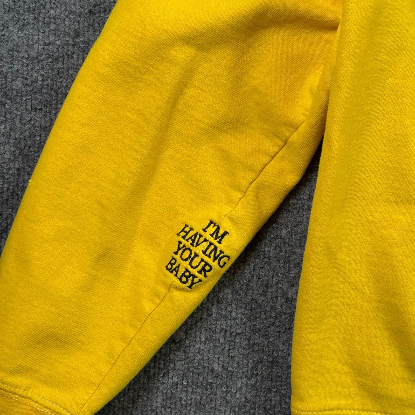 Harry Styles Kiwi Sweatshirt Unisex Medium Yellow I'm Having Your Baby Merch image 3