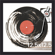 Vinyl Record Frame, Display Pictures 10X10 with Mat or 12.5 X 12.5 Without, Wall