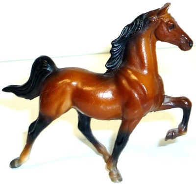 Breyer Molding Co. trabende Pferde 3 Stück neuwertig U.S.A. ca. 10 / 7 cm, 1975