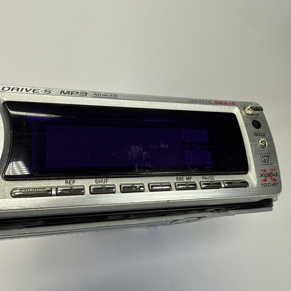 Sony CDX-F7710 CD Player EQ7 4V Out Old School Car Stereo GRAPHICS
