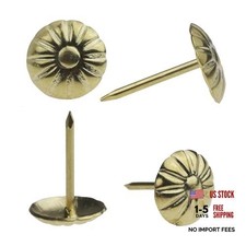 Upholstery Tacks for Furniture 7/16" Vintage Furniture Tacks 100 gold-pattern