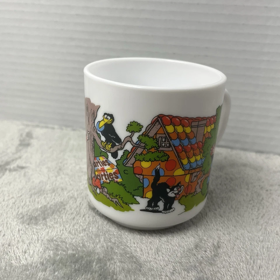 Raro Arcopal Francia Smarties Leche Vidrio Taza de Café Taza Hansel Gretel De Colección Foto 4 de 4