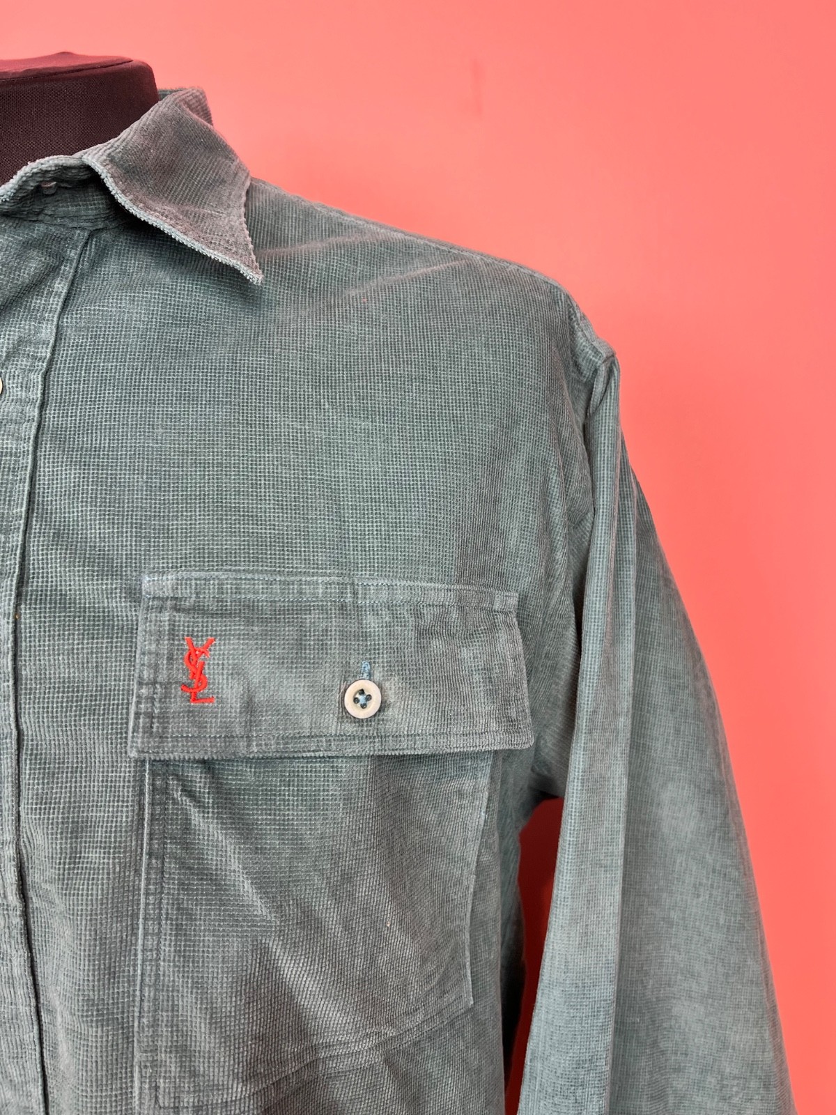 Ysl Yves saint Laurent vintage raro vintage streetwear verde uomo taglia L