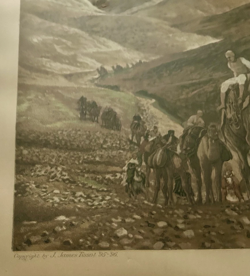 Impresión Mezzotint firmada por James Jacques TISSOT “The Magi Journeying” 1894 RARA Foto 4 de 4