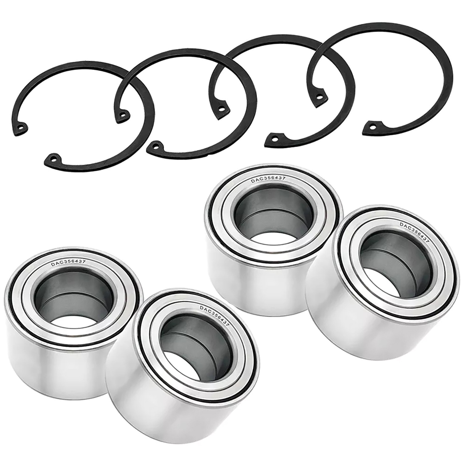 4pcs Front & Rear Wheel Bearings Kit for Polaris Ranger ETX 2015-2016 7710507