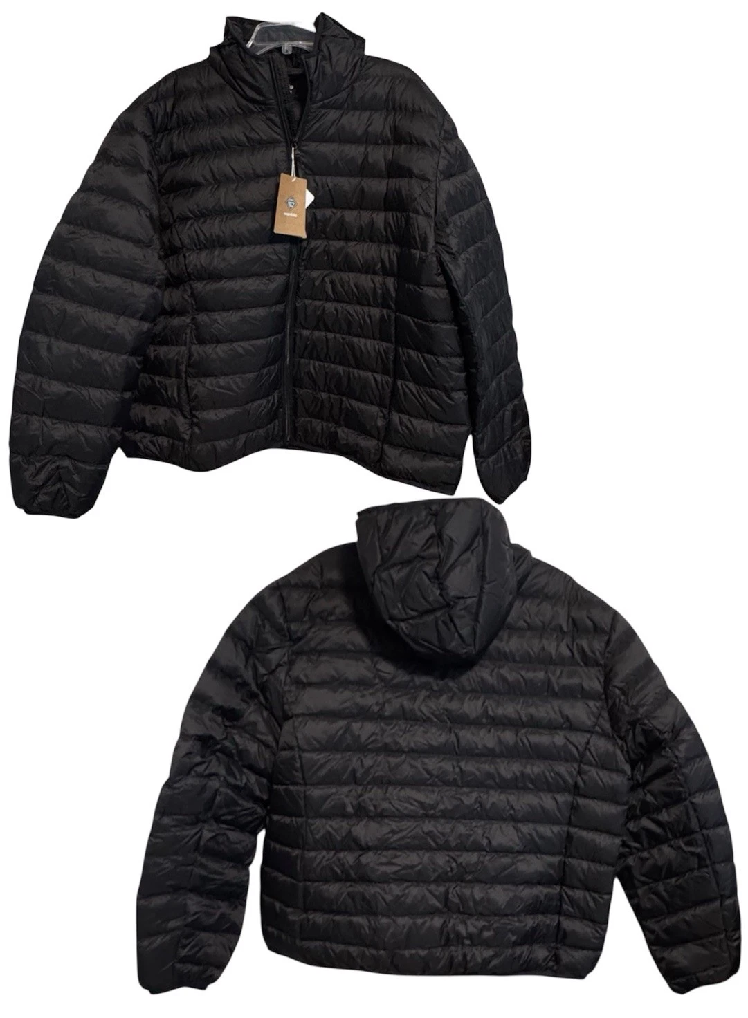 Wantdo Hooded Down Quilted Puffer Jacket Sz 3 XL Packable Lightweight New