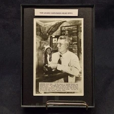 Antique Real Photo Post Card of a Shrunken Head