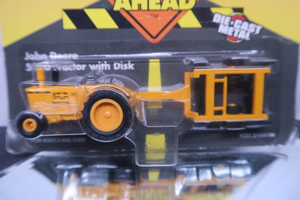 ERTL 1998 1/64? ¡Tractor John Deere 5020 construcción de carreteras con remolque de disco! Foto 3 de 4