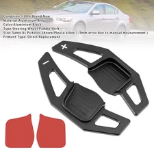 Steering Wheel Paddle Shifter Extension For Kia Forte Cadenza Aluminium Black.