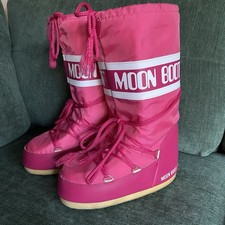 Moon Boot Classic Iconic Pink Snow Boots Size EU 35 - 38 UK 2.5 - 5