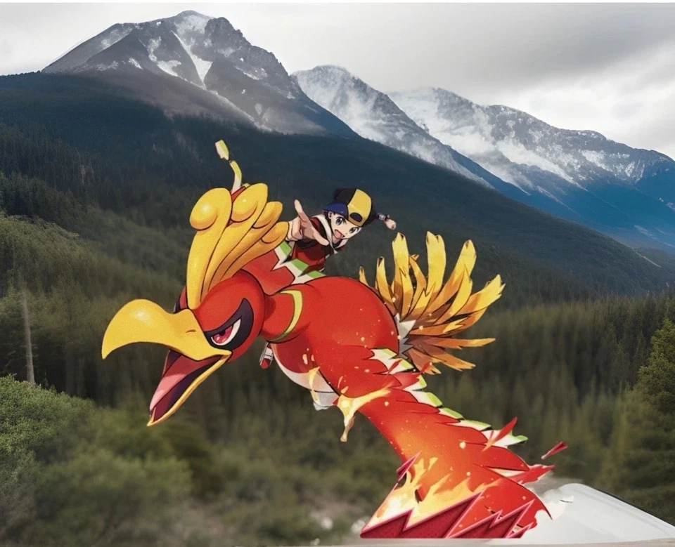 Alfombra de juego Pokemon Ethan's Ho-Oh League Cup Champion Foto 3 de 4