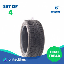 Set Of 4 Used 22550r17 Bridgestone Blizzak Ws90 Studless 94h - 10-11.532 Set Of 4 Used 22550r17 Bridgestone Blizzak Ws90 Studless 94h - 10-11.532
