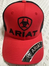 Ariat Mens B-Fit Shield Logo  Mesh Back Snapback Cap Hat