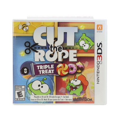 Cut the Rope: Triple Treat (3DS) CIB W/inserts - Auth Good Cond