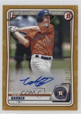 2020 Bowman Prospects Auto Gold 19/50 Colin Barber #PA-CB Auto r7d