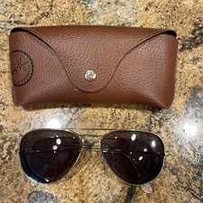 Vintage B L Ray Ban Aviator Sunglasses With Rx Lenses.