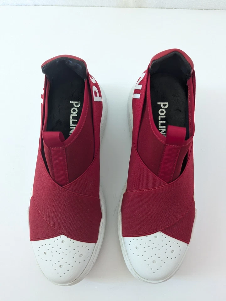Zapatillas de plataforma Pollini para mujer rojas y blancas talla 37 Foto 4 de 4