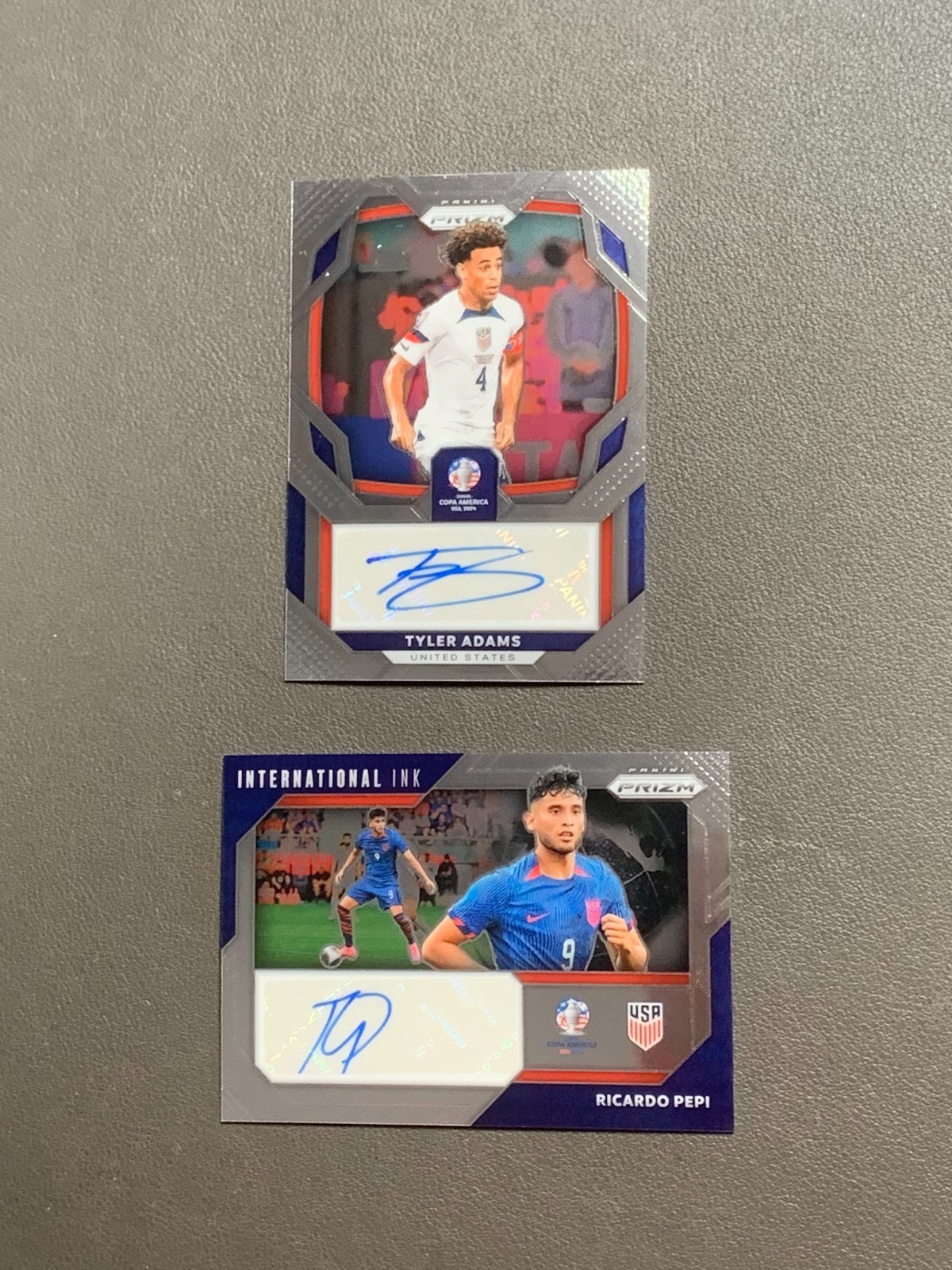 2024 Prizm Copa America RICARDO PEPI TYLER ADAMS International Ink Auto