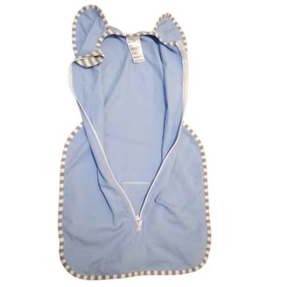 Saco de dormir Love To Swaddle Up original pequeño cremallera completa azul para bebé 6,5 libras - 13 libras Foto 3 de 4
