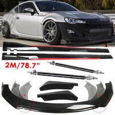 Front Bumper Lip Side Skirt Rear Lip Glossy Black Red For Scion Frs Fr-s