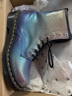 Dr. Martens 1460 Rainbow Ray Purple Iridescent Boots Women s US 7 NIB